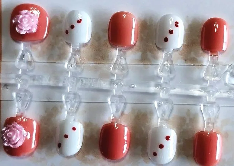KIDS-6 Rose Kids nail set