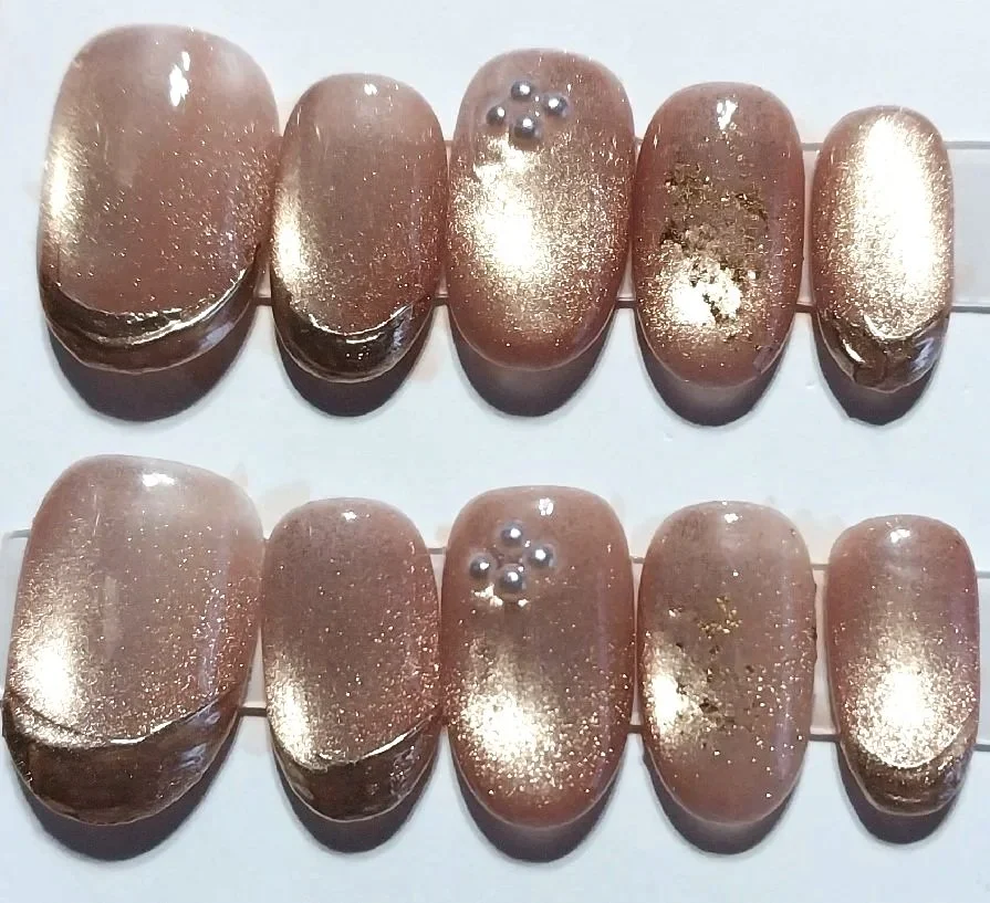 CC-600 Golden Oval Nail Set
