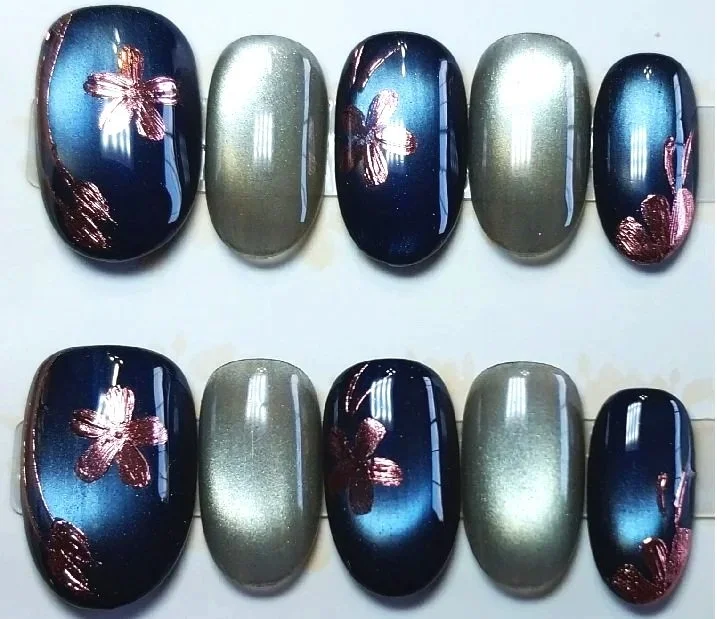 CC-765M  Navy with Copper Cat Eye