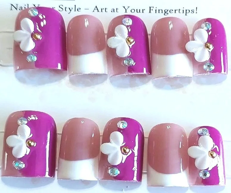 TMS-2205A  Floral Baby Duck Nail Set