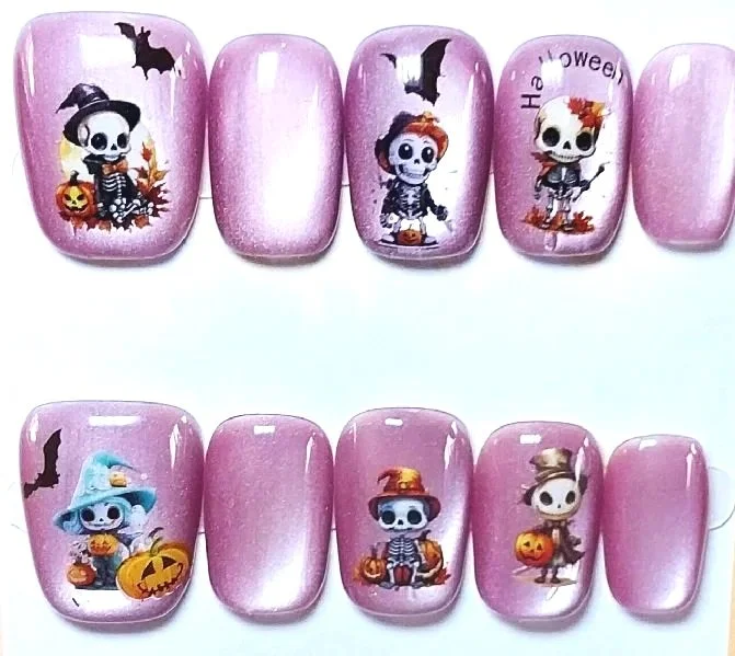 CC-220L  Skeleton Cat Eye Nails