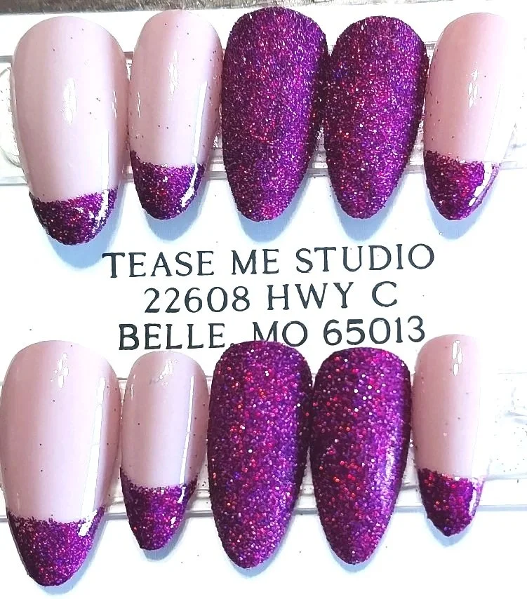 TMS-2124A  Purple Sugar Nail