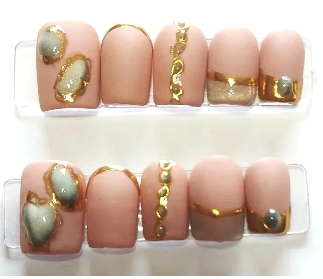 TMS-2117   Jade Nail Set