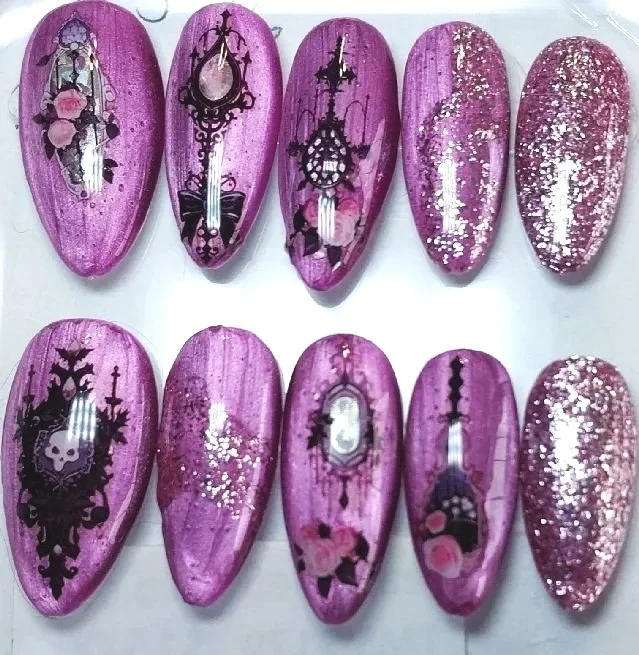 TMS-2269M  Custom Halloween Nails