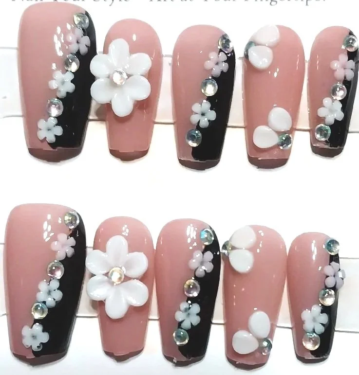 TMS-2203A  Floral Nail Set