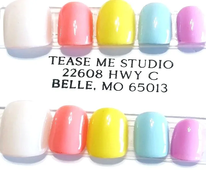 TMS-2033  Pastel Xtra Short Square nail set