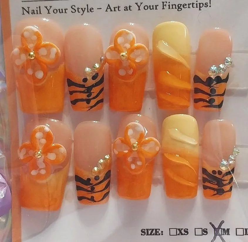 N-0008 Orange Tiger Stripes