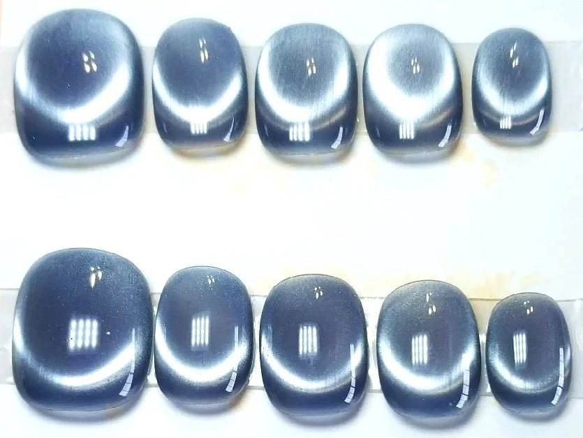CC-850M  Blue Steel Cat Eye Nail Set