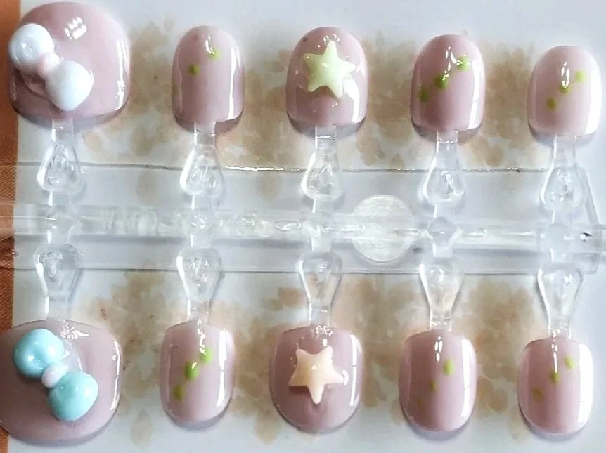 KIDS-5  Bow Nail Set