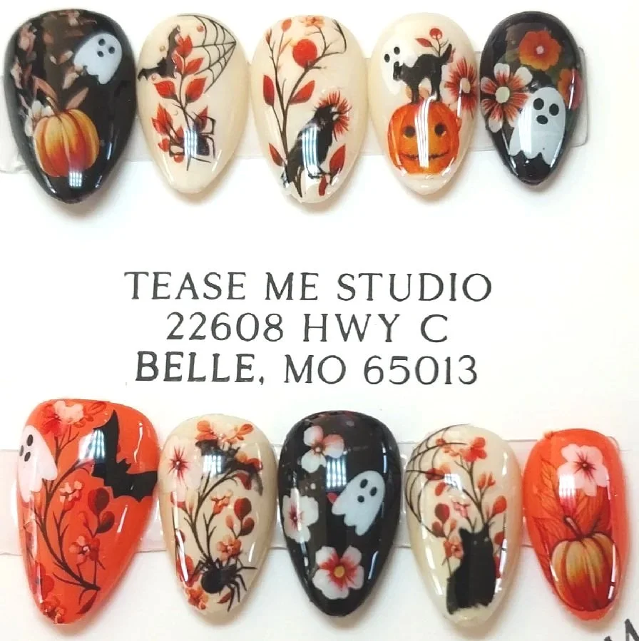 CC-376  Fall/Halloween Nail Set
