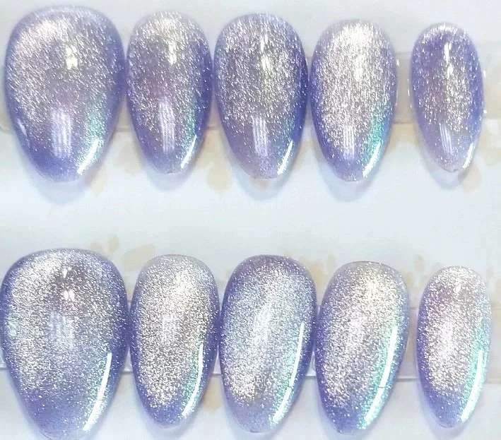 CC-783  Lavender Cat Eye Nails