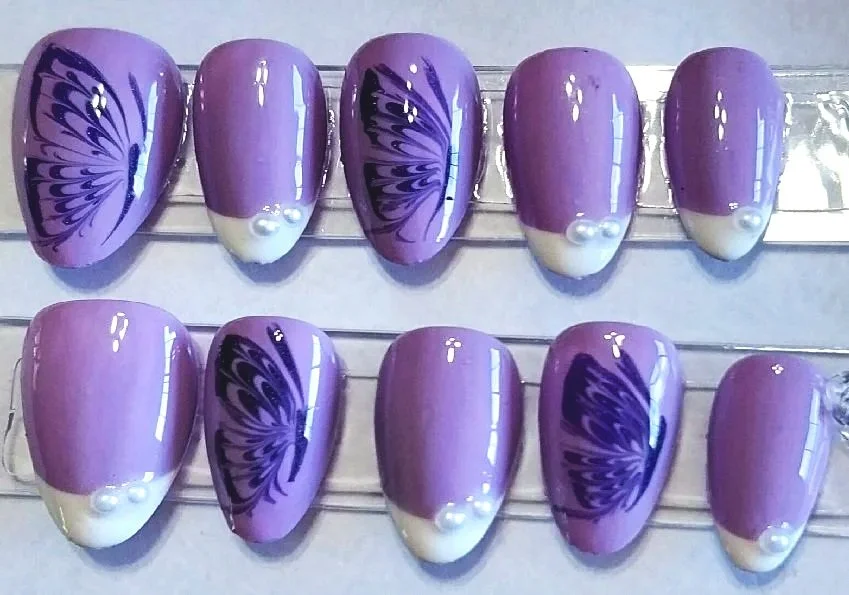 CC-502  Purple Butterflies