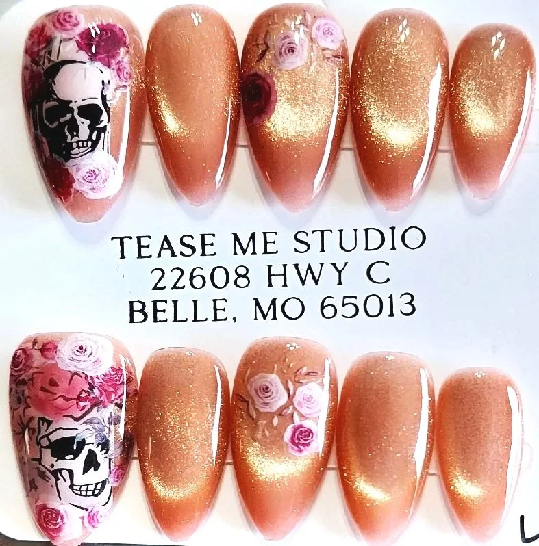 TMS-2235  Day of the Dead Nails