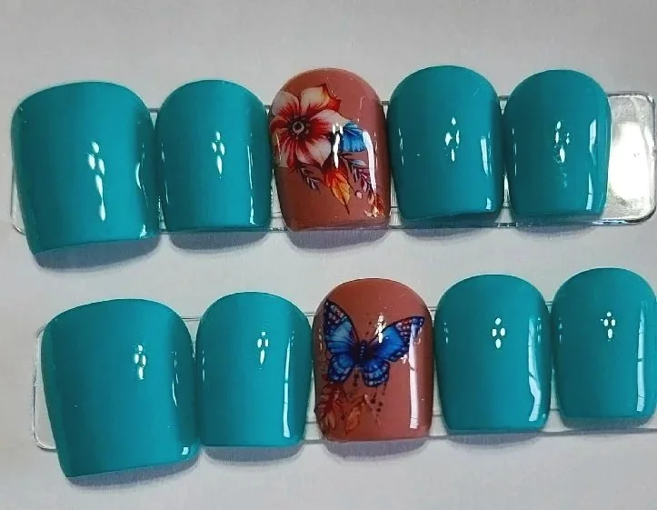 Turquoise Floral Set