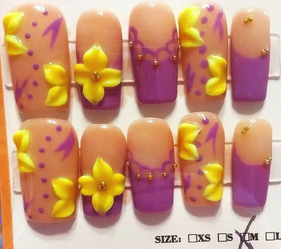 Curated Collection- #422 Purple & Yellow Tropical