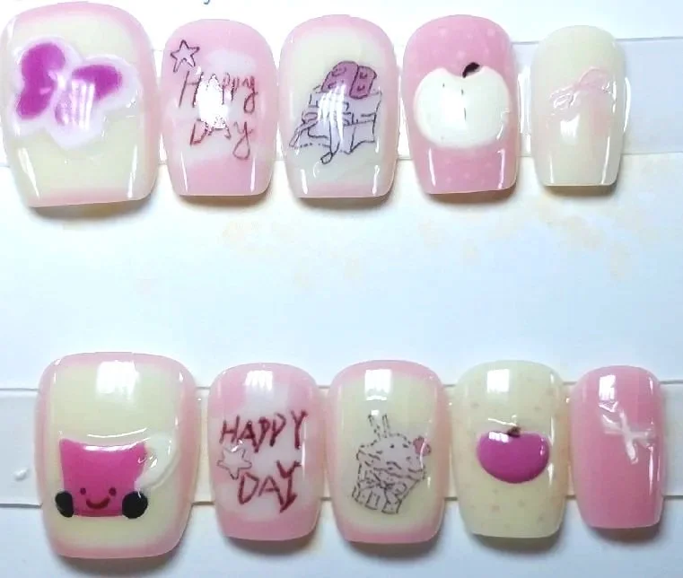 CC-973  Pink Small Nail Set