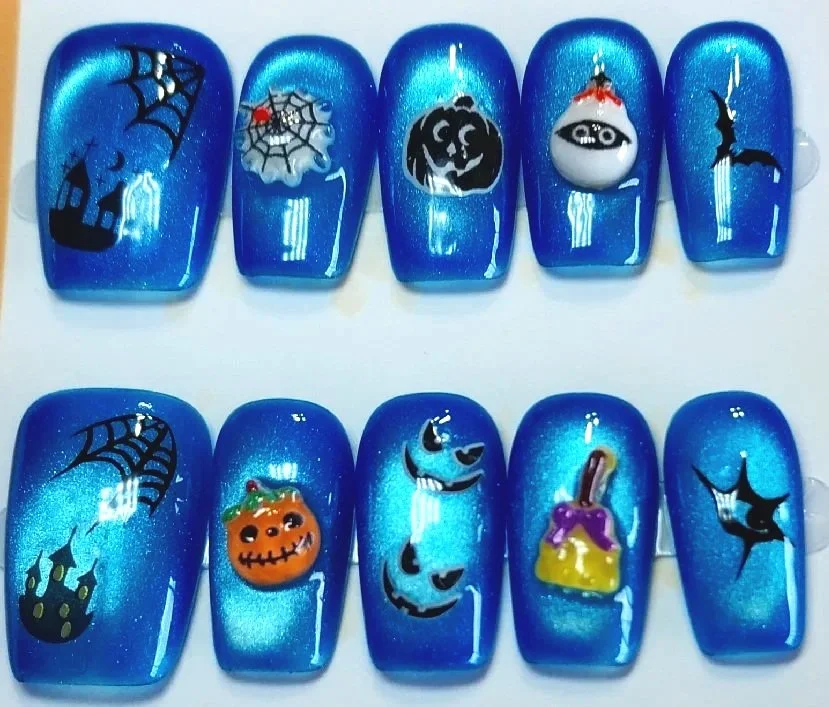 CC-630L  Blue Halloween Cat Eye