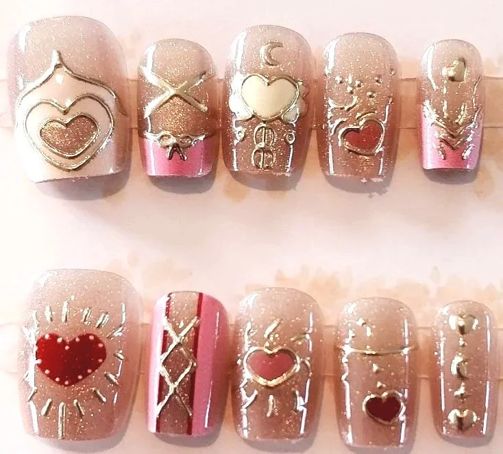 CC-914XS  Heart Nails