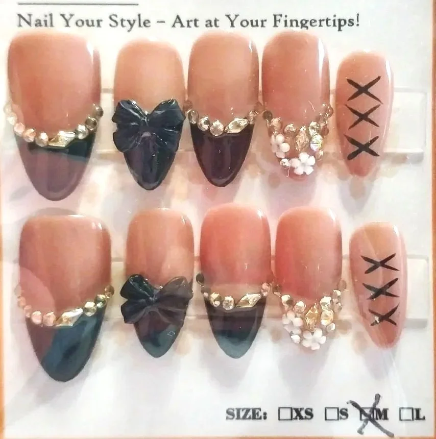 Curated Collection - #406 Black Bow & Lace Up