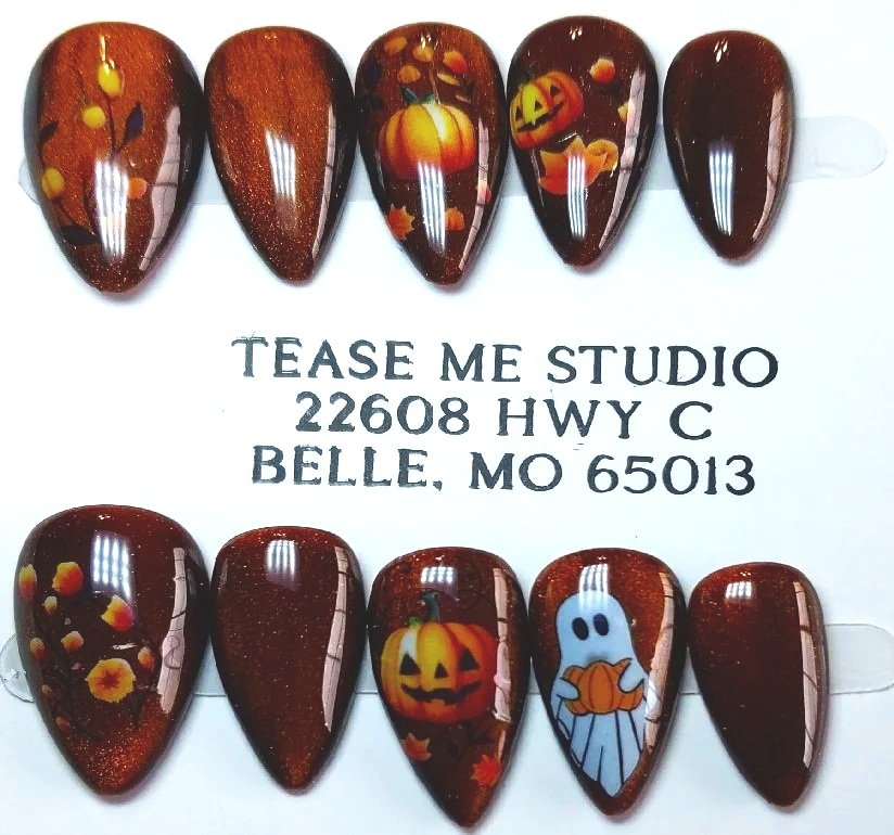 TMS-2268  Autumn Nail Set