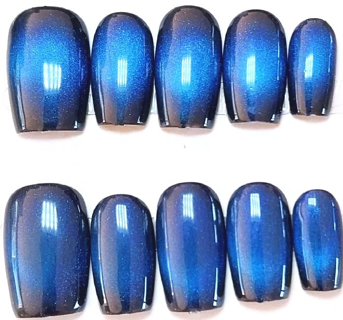 CC-277  Blue to black ombre cat eye