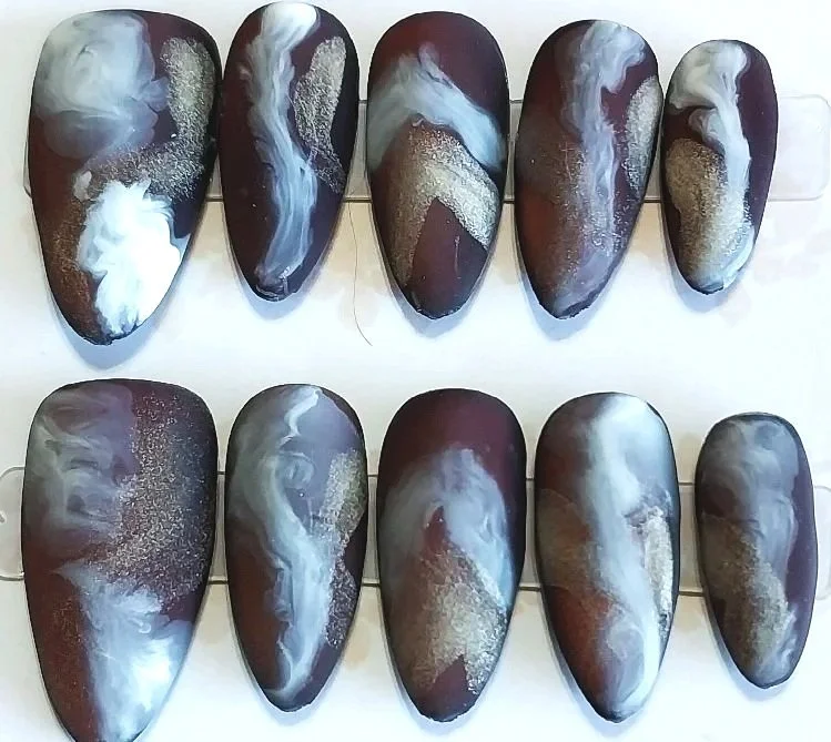 CC-749S  Matte Marble Nails
