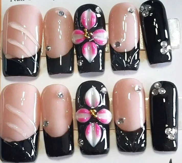 CC-#450  Black French Tips