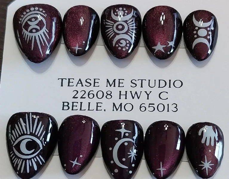 TMS-2149  Goth Purple Nails