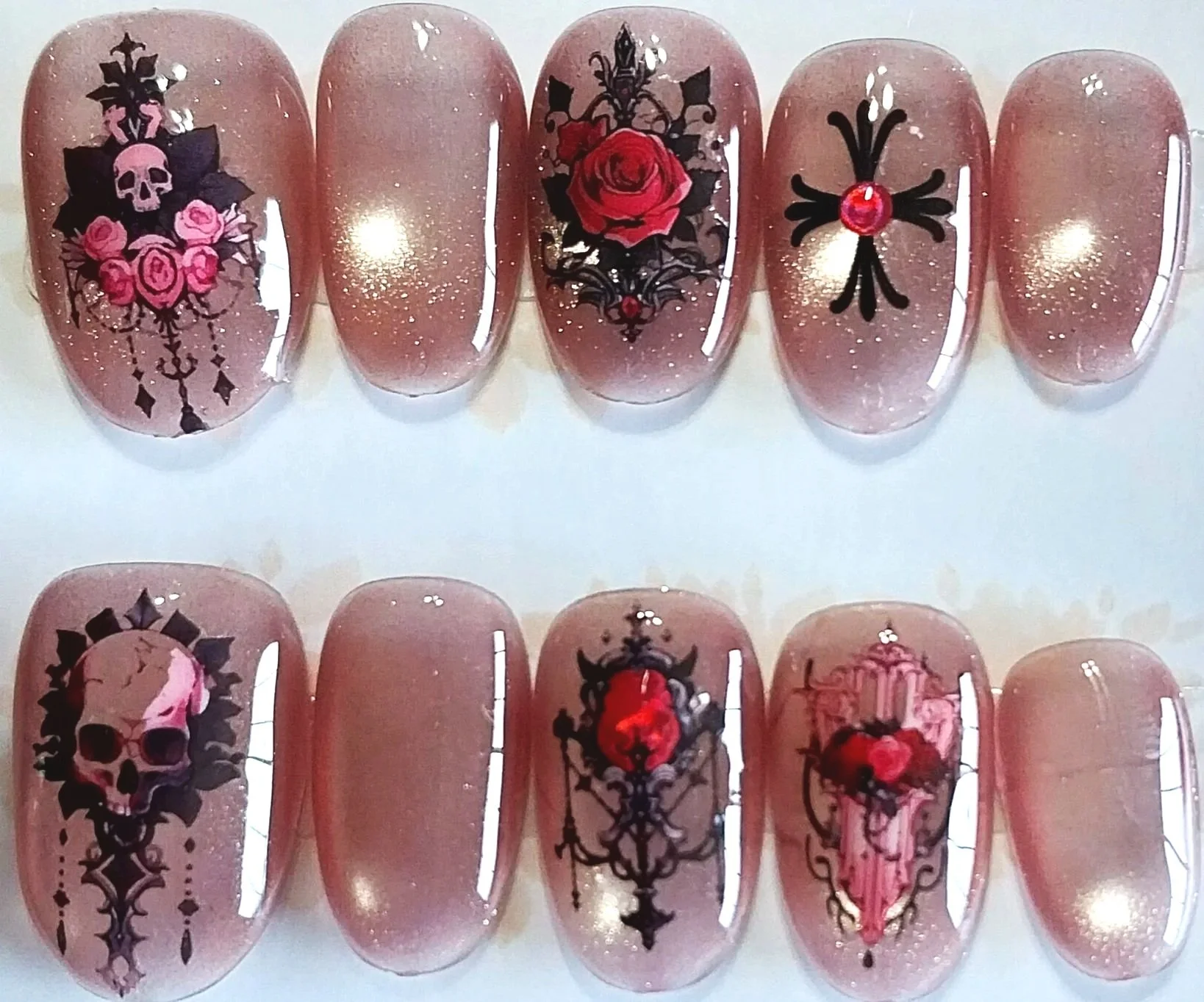 TMS-2211  Skull and Roses