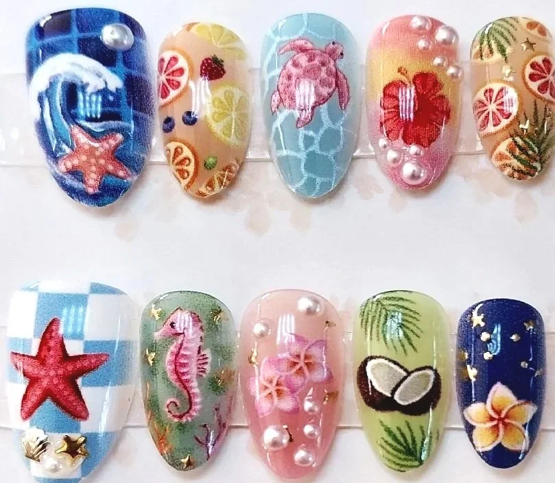 CC-1061  Bikini Bottom Nails