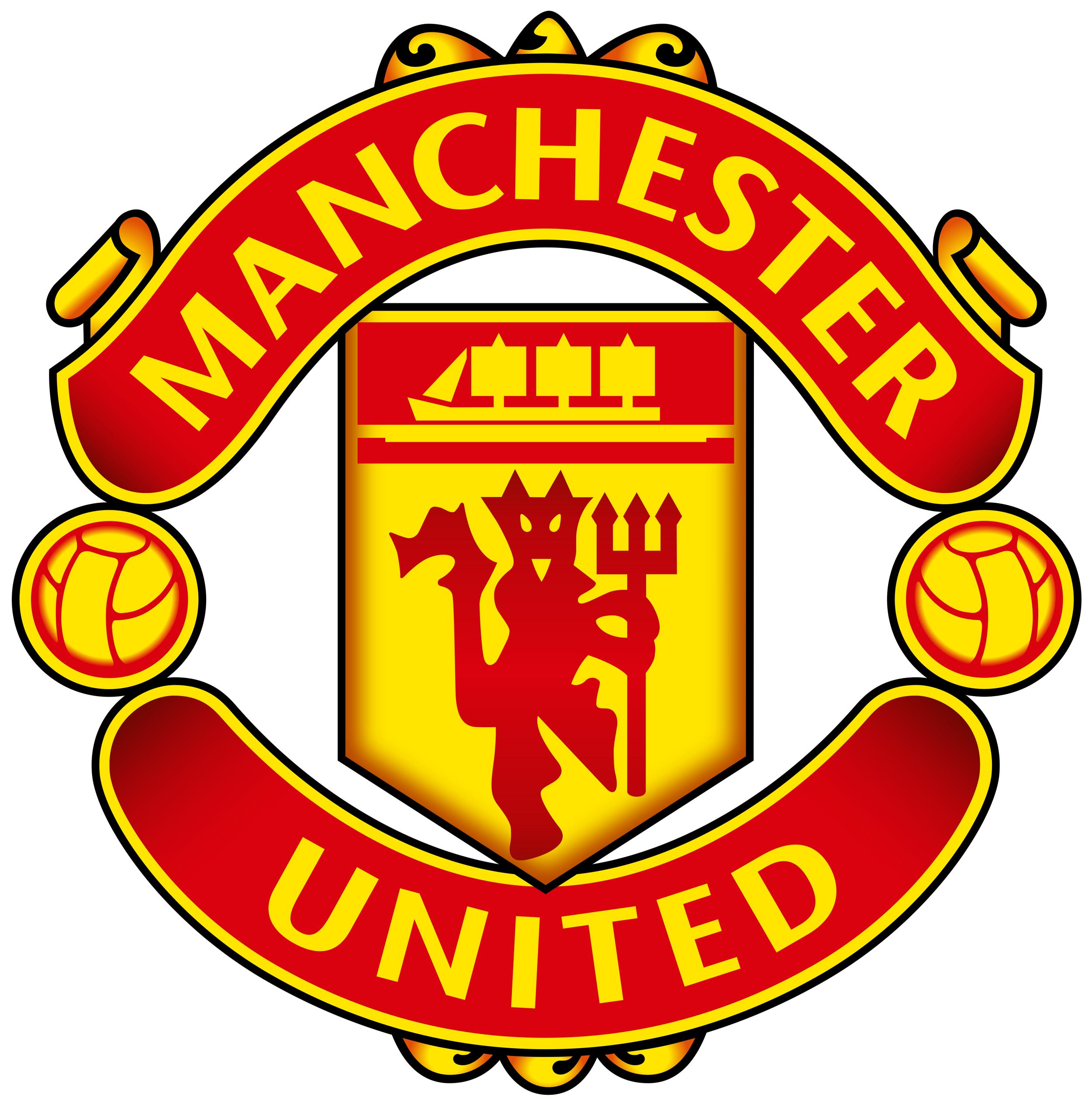A red and yellow badge with the words 'Manchest Limited' on a black background.