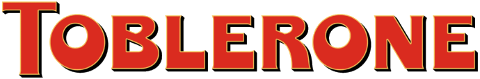 The Toblerone logo with bold red and black text.