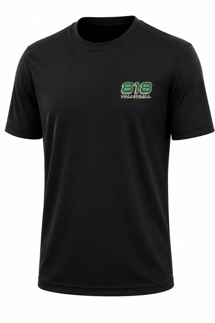 818 Volleyball Black Shirt