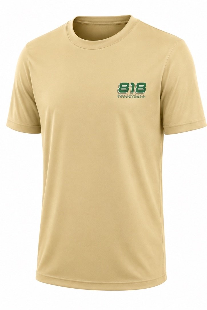 818 Volleyball Gold Shirt