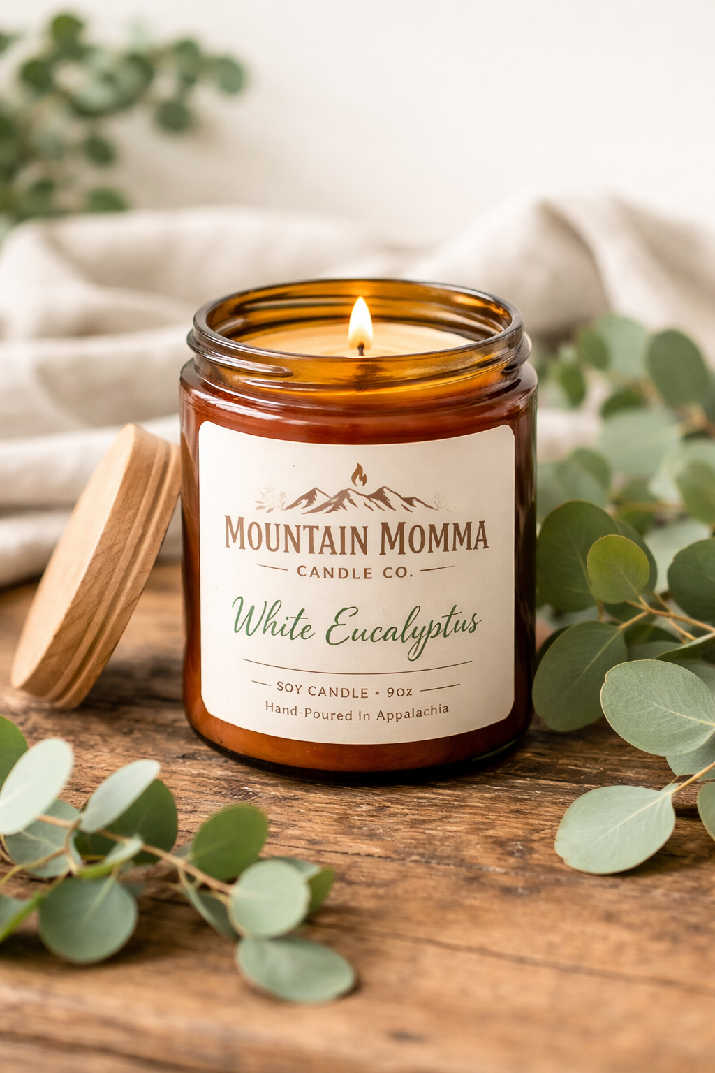 White Eucalyptus 9 oz Candle