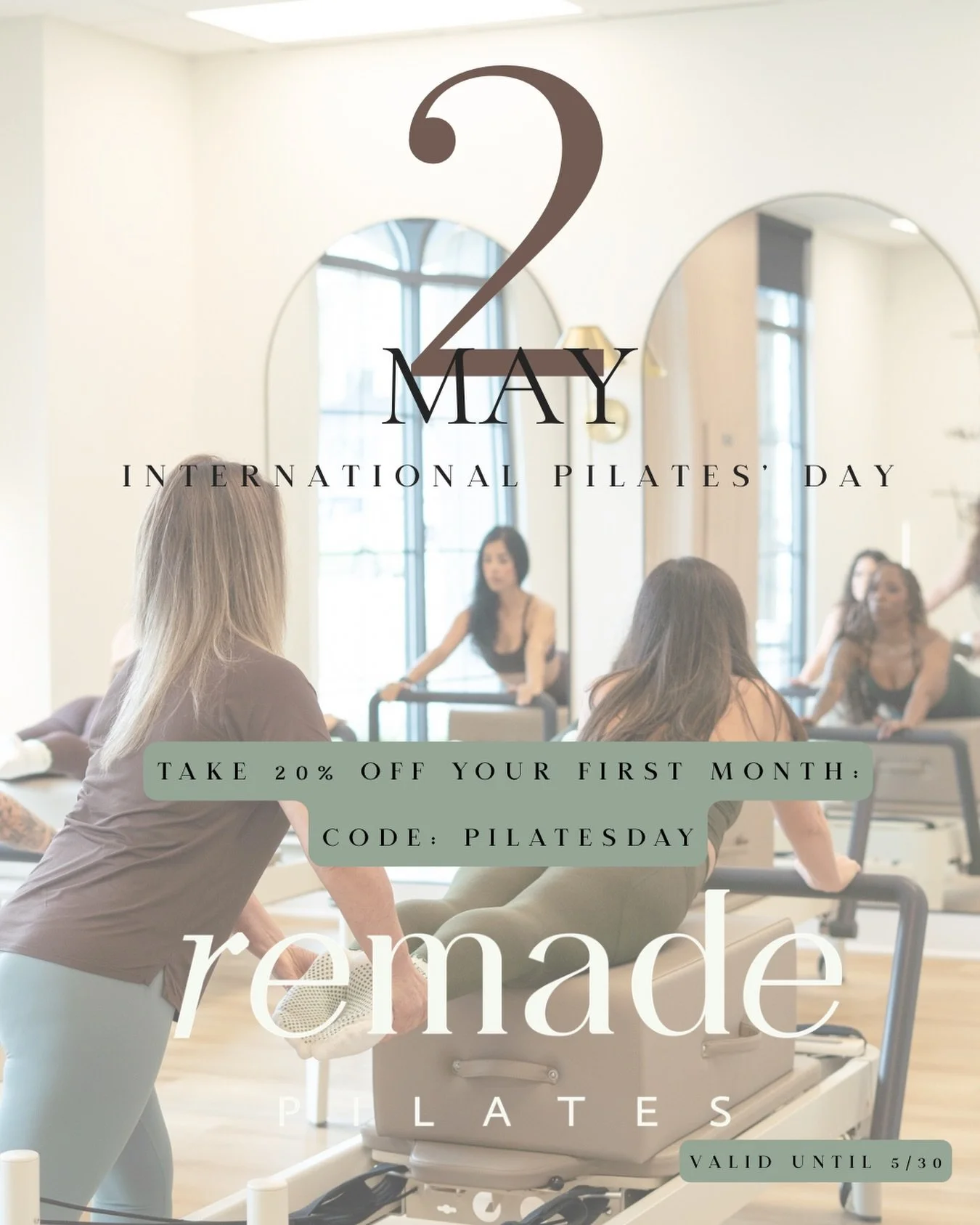 Happy International Pilates Day! 

There&rsquo;s no better time to start (or restart) your Pilates journey. Take 20% off your first month or any class pack today!
Let&rsquo;s move, strengthen, and feel good together ✨

#internationalpilatesday #pilat