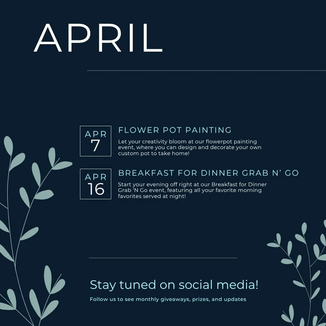 Check out our April events!