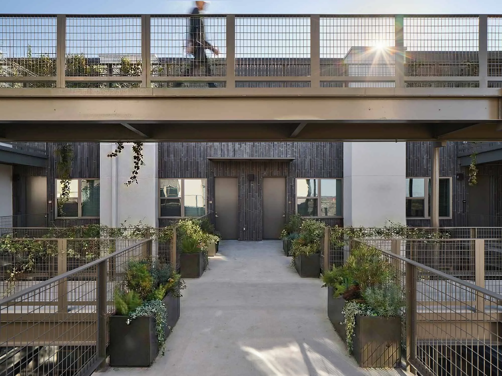 Cambrian East Riverside upper deck walkway