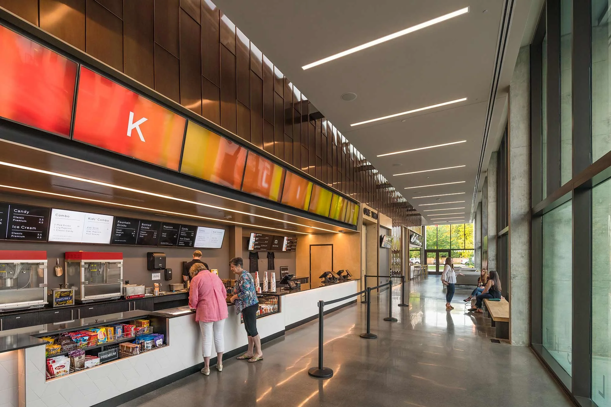 Skylight Cinema lobby and concession stand