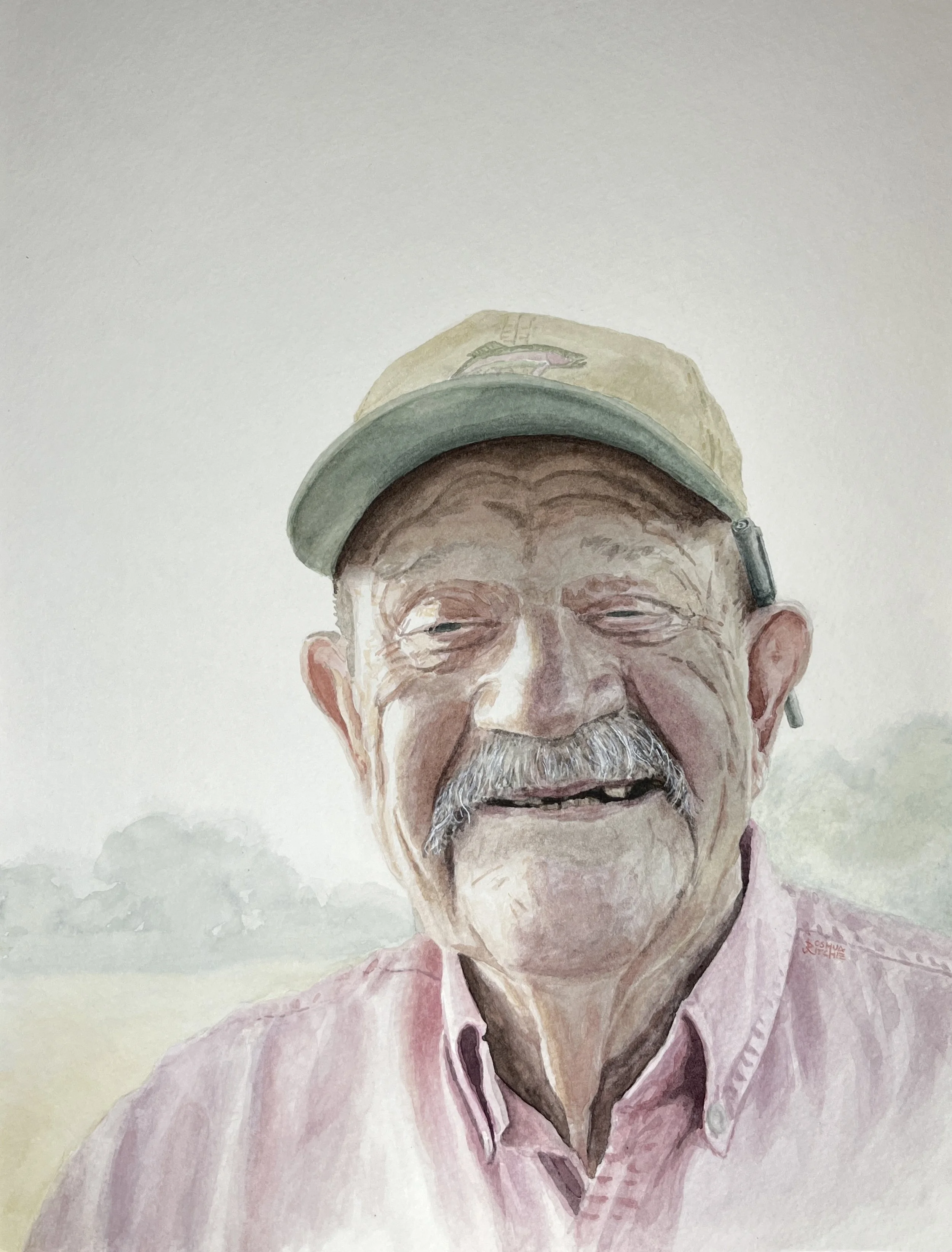 Storyteller - A watercolor portrait of my late paternal grandfather (Grandaddy), whose skill at storytelling remains, in my correct opinion, unmatched.
[Sold]