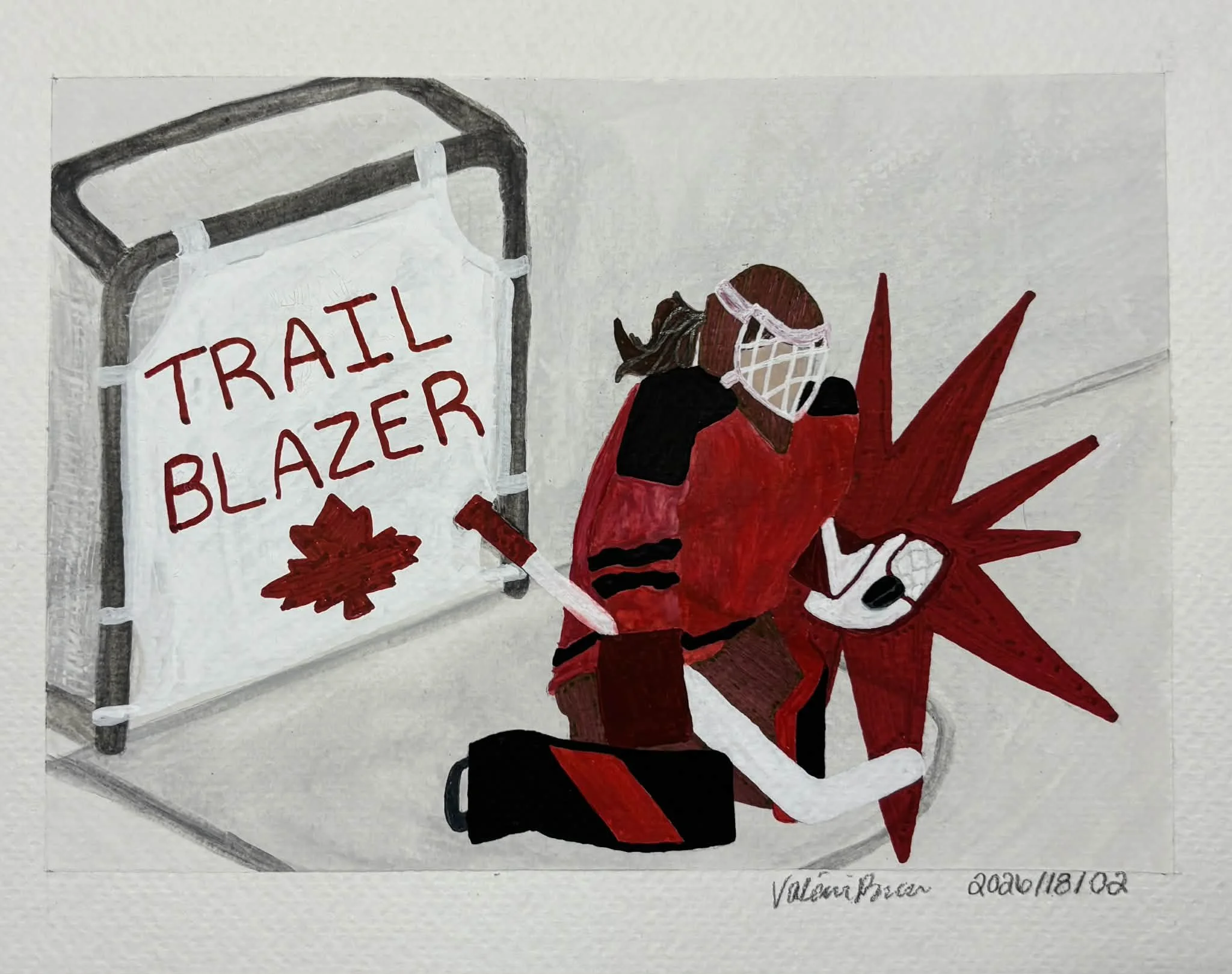 Trail Blazer
5x7 Gouache