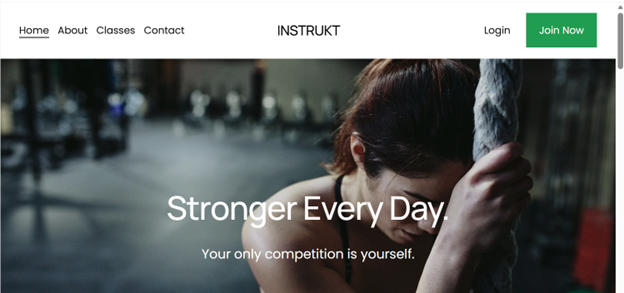 INSTRUKT fitness instructor