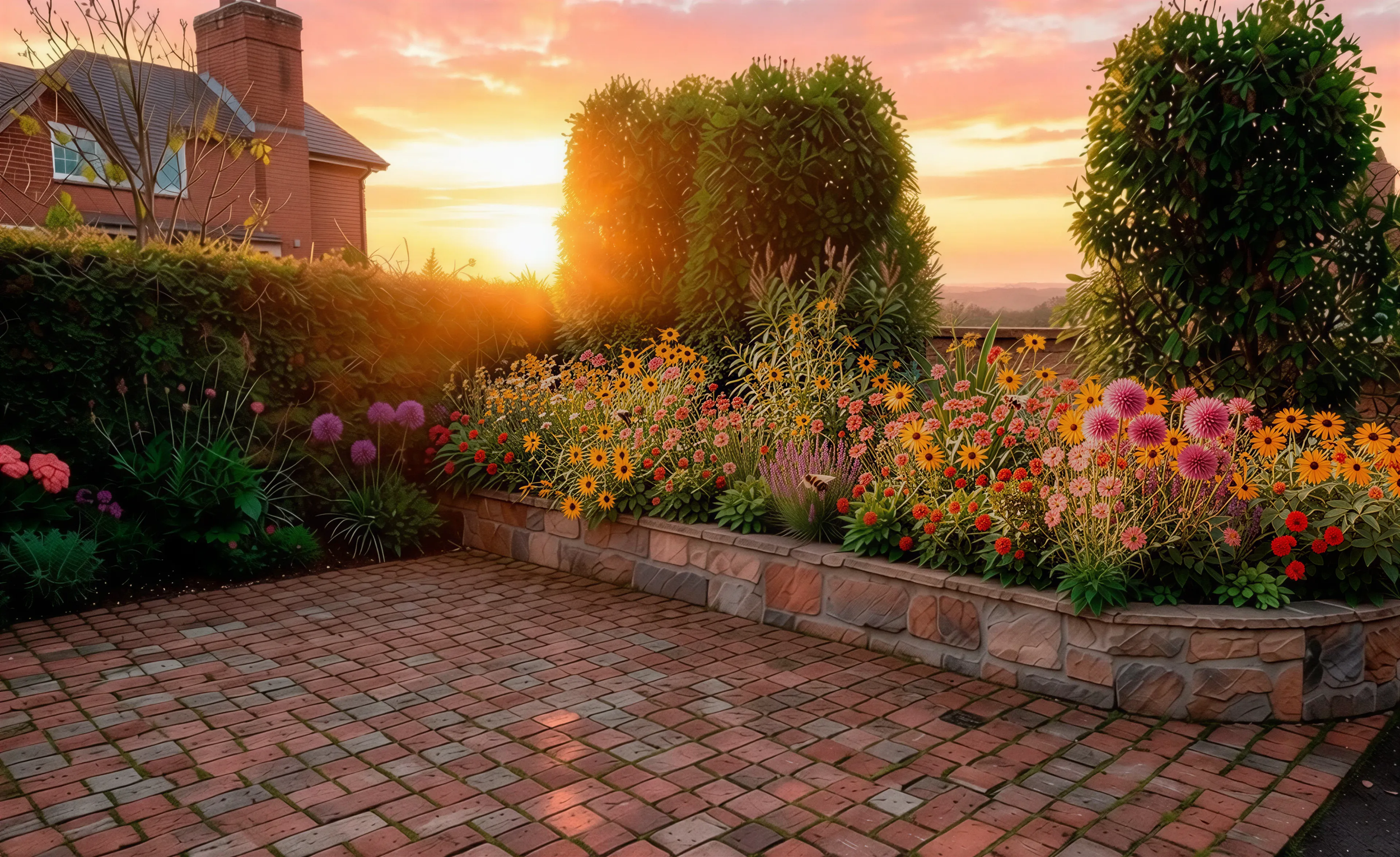 Front garden raised bed: planting design | Private residential | Sheffield | UK