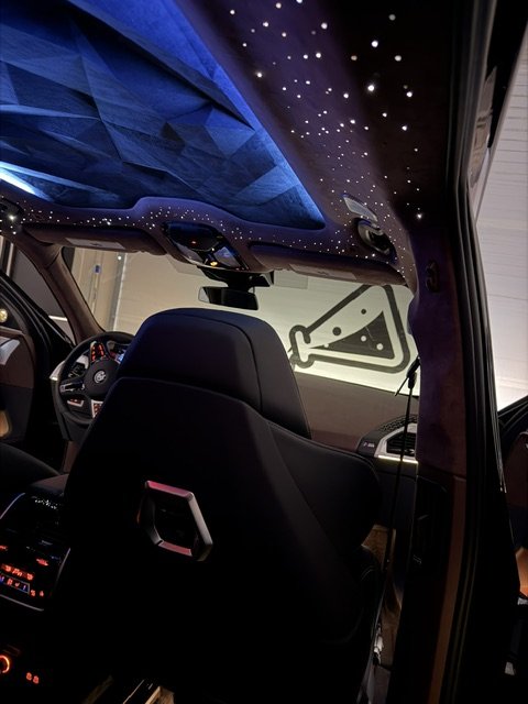 BMW X7M headliner with starlight retro-fit. 