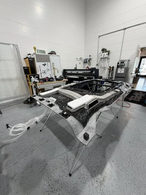 Starlight headliner retro-fit in progress for BMW X7M