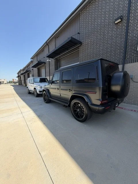Mercedes-Benz G-Class parked outside the Custom Luxury Lab shop in Frisco, TX