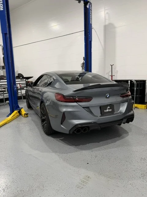 BMW M8 in for pre-buyers inspection. 