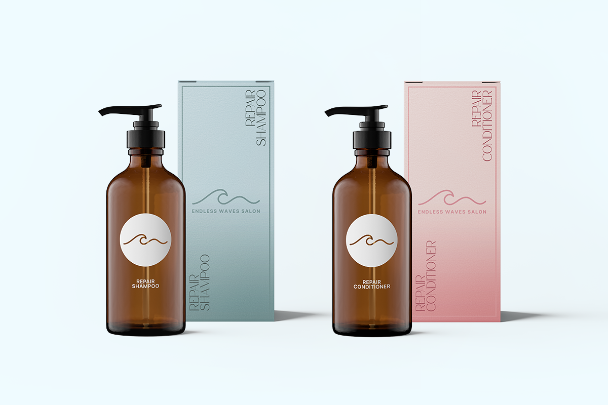 Endless Waves Salon Branding