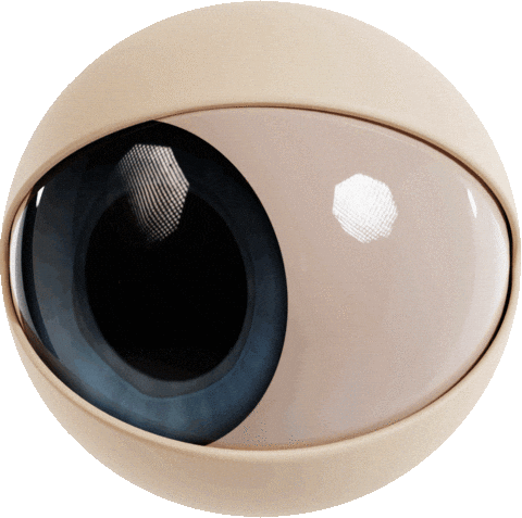 Cámara de seguridad con lente grande y cuerpo blanco