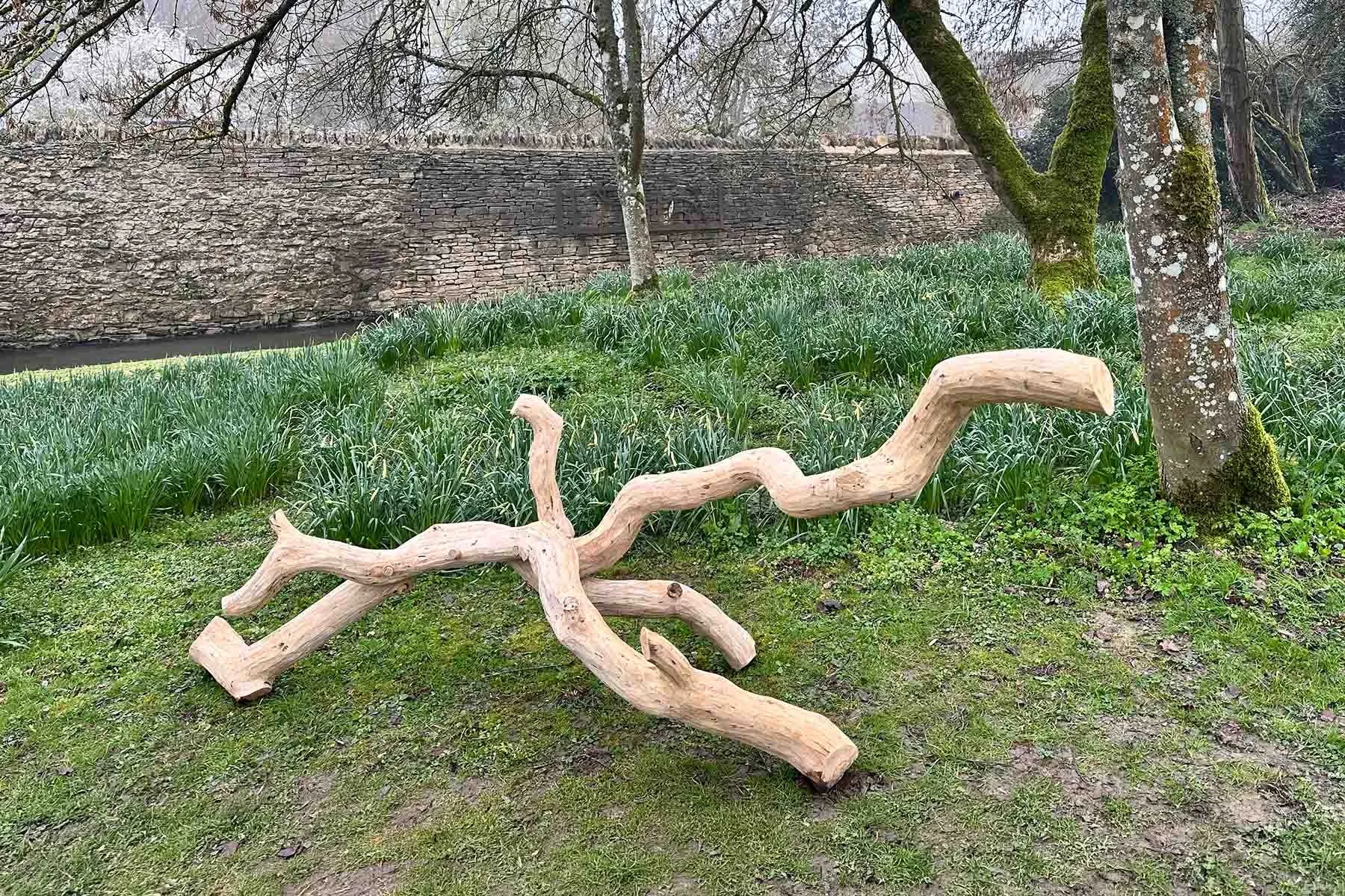 Growth II — Sculptural Oak Seating Form